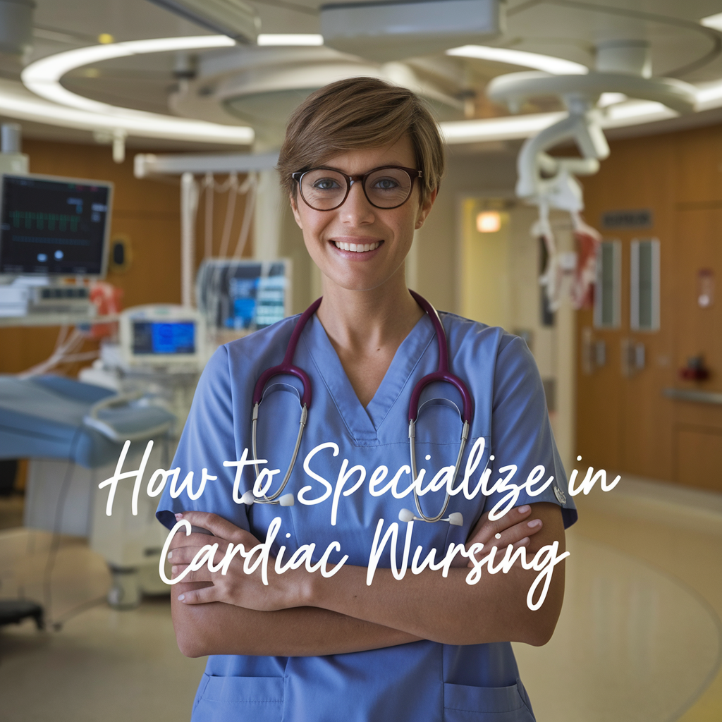 Cardiac nurse in a hospital with advanced equipment