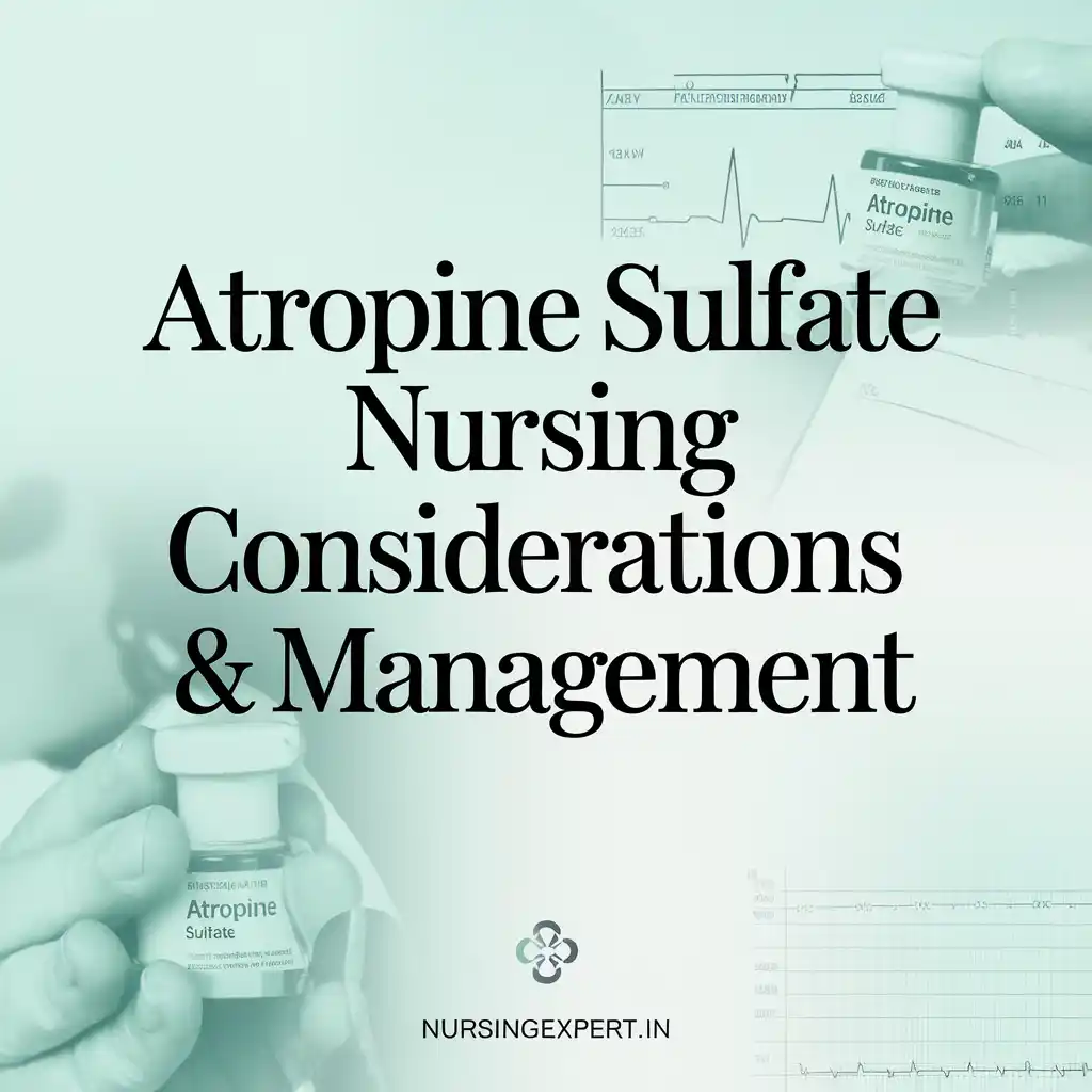 atropine sulfate Nursing Considerations Management