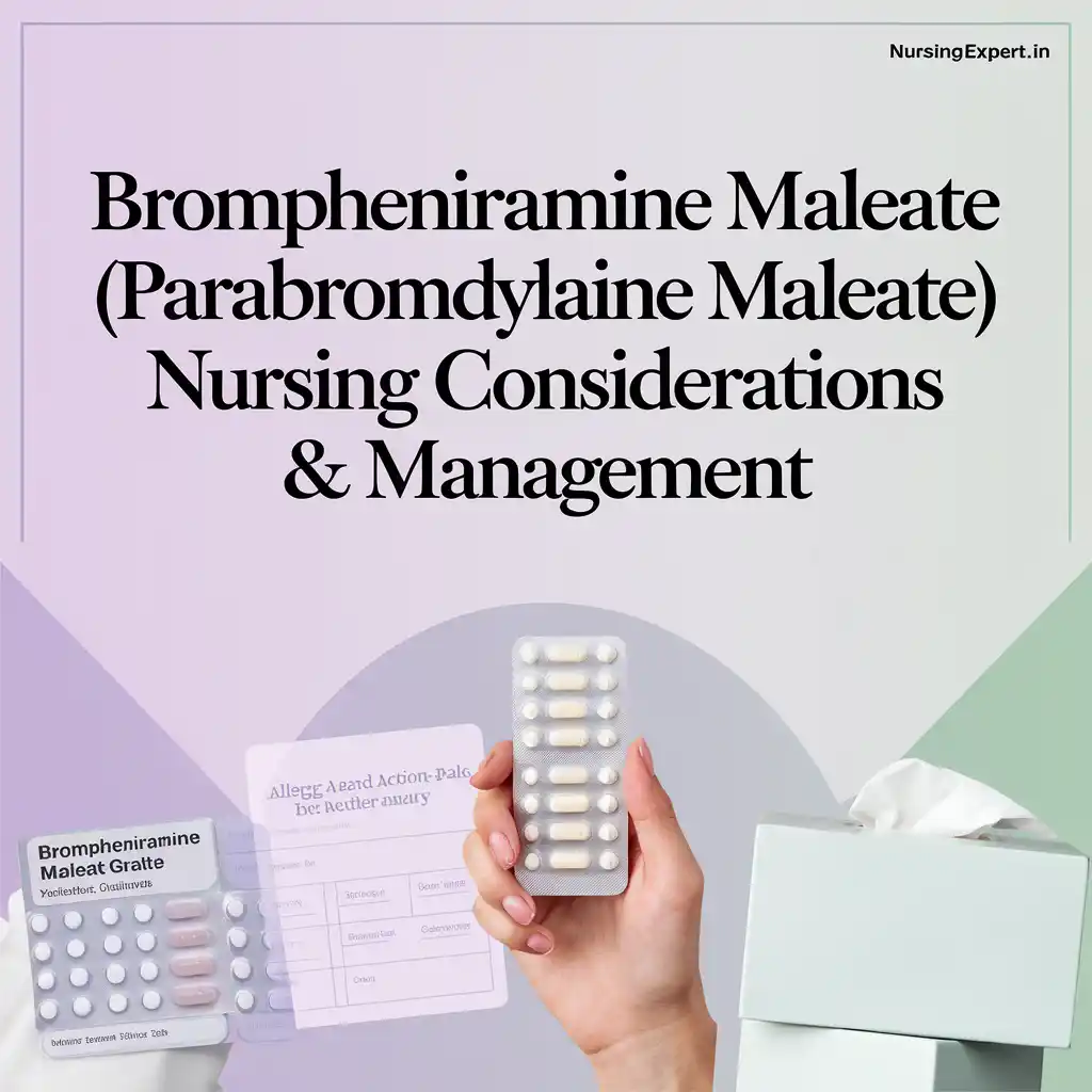 brompheniramine maleate parabromdylamine maleate Nursing Considerations Management