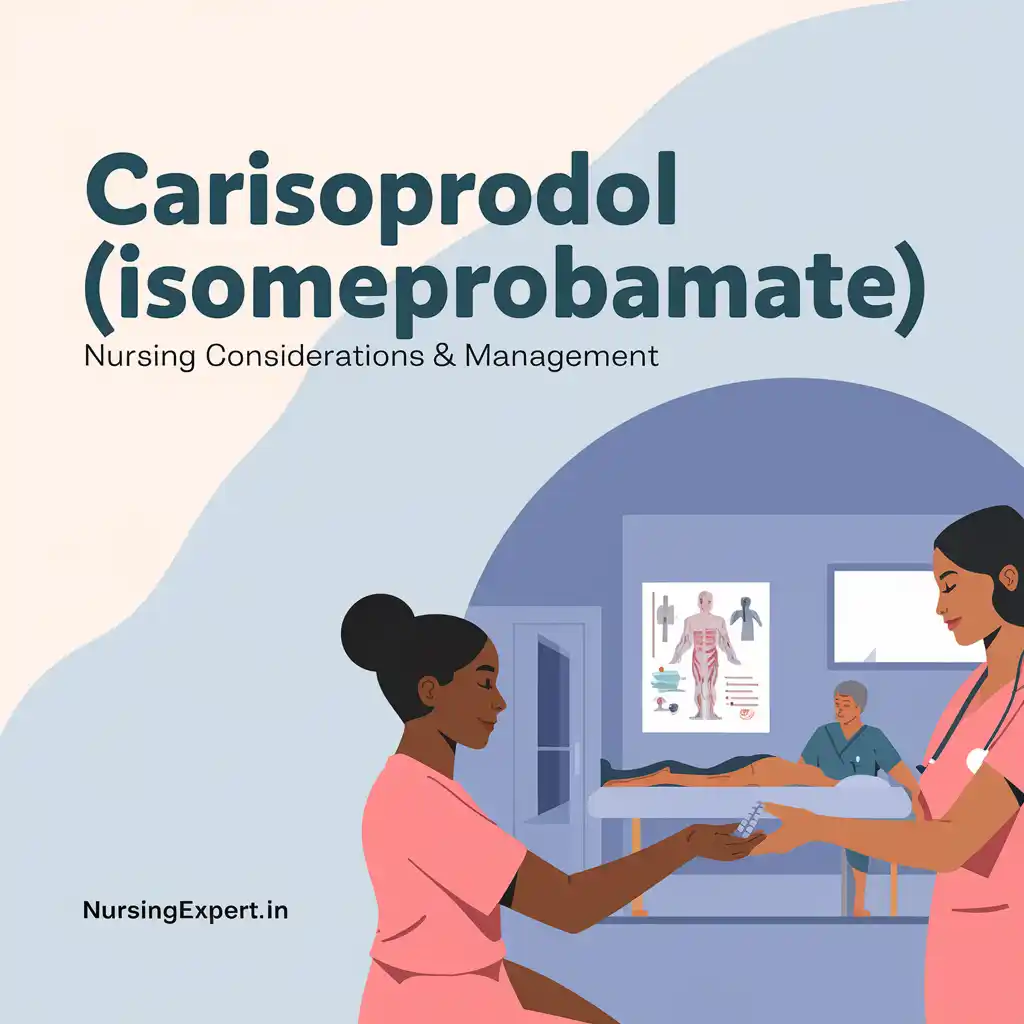 carisoprodol isomeprobamate Nursing Considerations Management