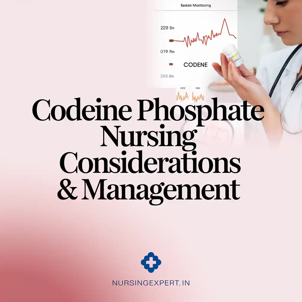 codeine phosphate Nursing Considerations Management