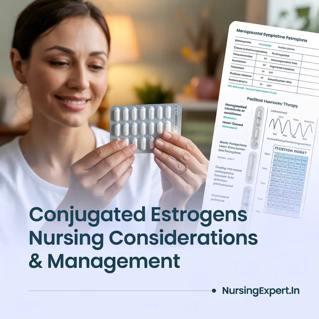 conjugated estrogens Nursing Considerations Management