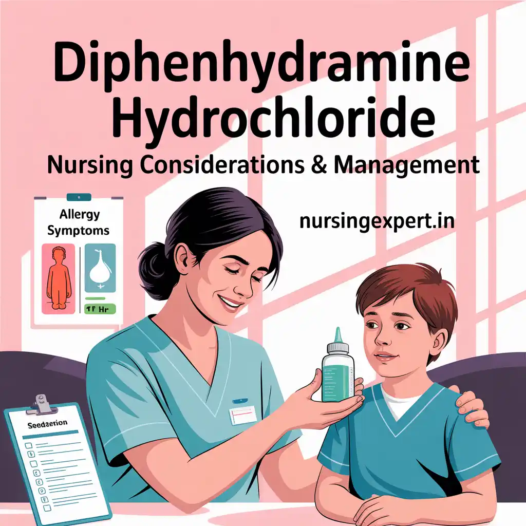 diphenhydramine hydrochloride Nursing Considerations Management