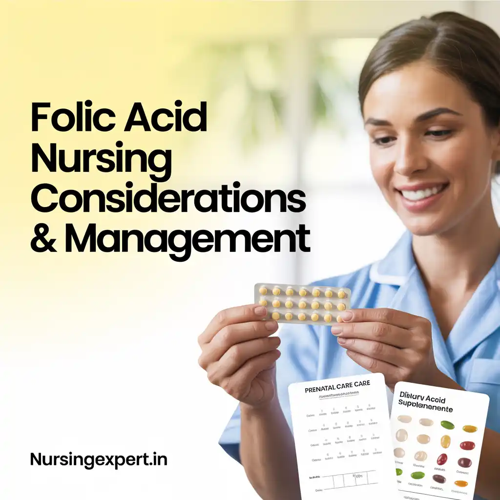 folic acid Nursing Considerations Management