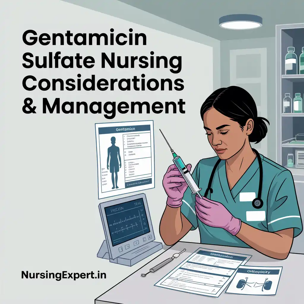 gentamicin sulfate Nursing Considerations Management