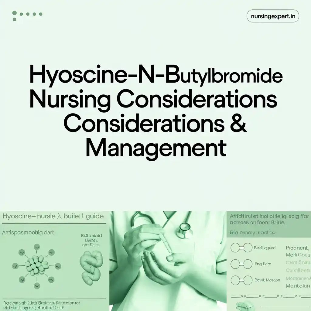 hyoscine N butylbromide Nursing Considerations Management