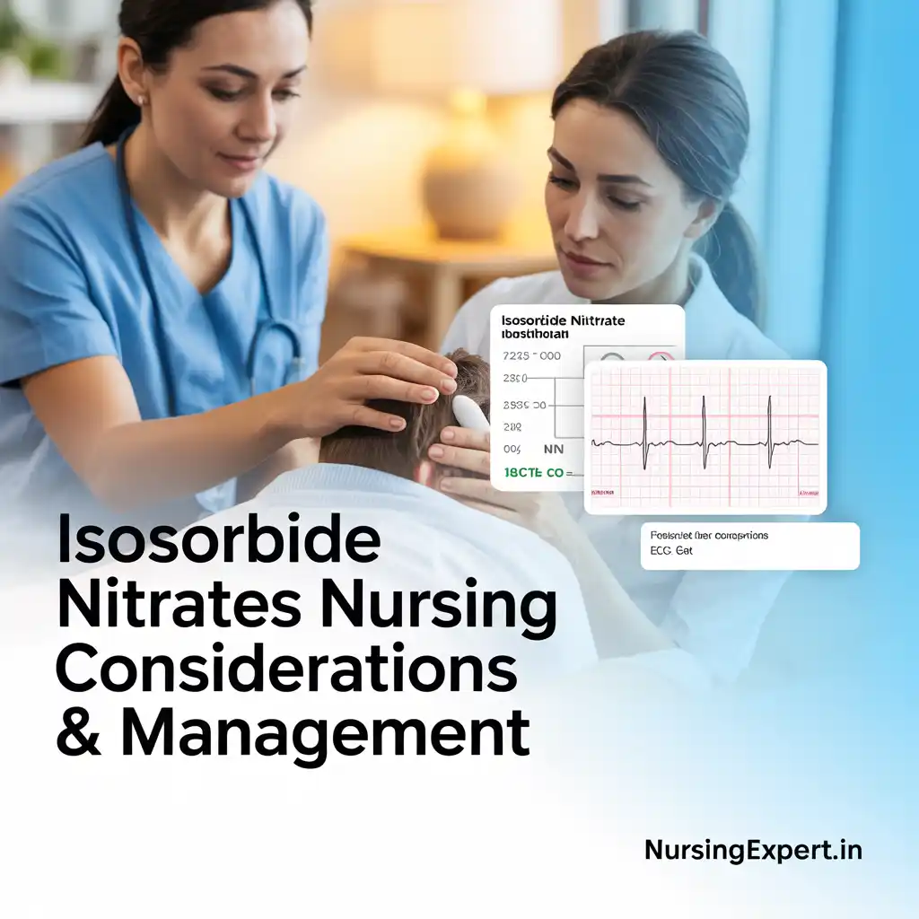 isosorbide nitrates Nursing Considerations Management